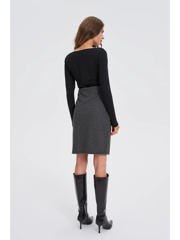 Moodo Ceruzková sukňa grafitová Moodo