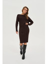 Moodo Pletená hnedá sukňa Moodo