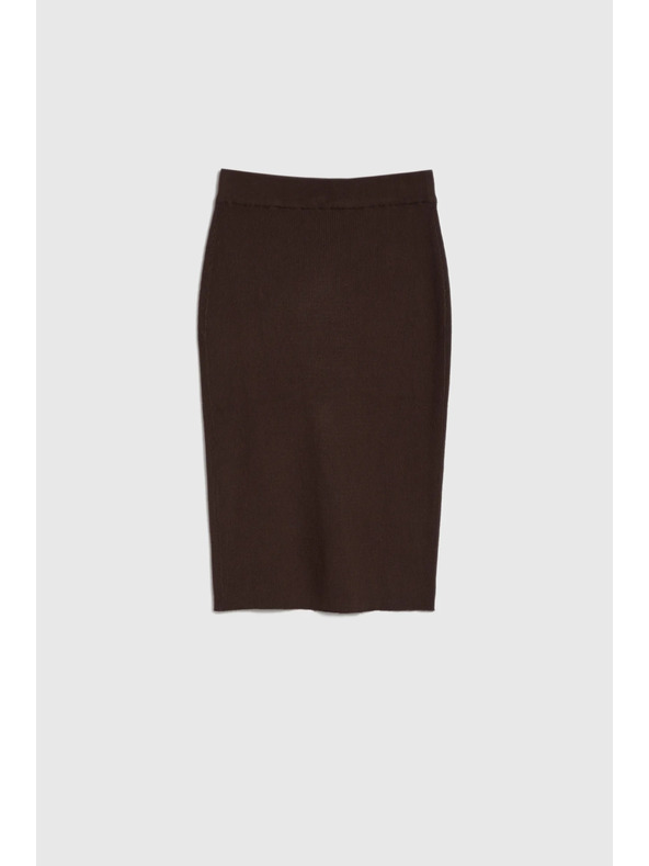 Moodo Pletená hnedá sukňa Moodo