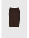 Moodo Pletená hnedá sukňa Moodo