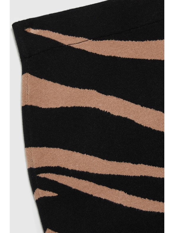 Moodo Čierna úpletová sukňa Moodo