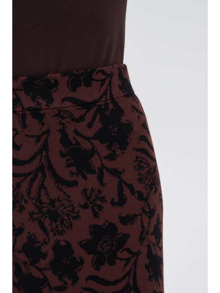 Moodo Pletená hnedá sukňa Moodo