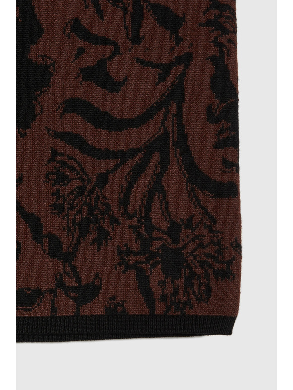 Moodo Pletená hnedá sukňa Moodo