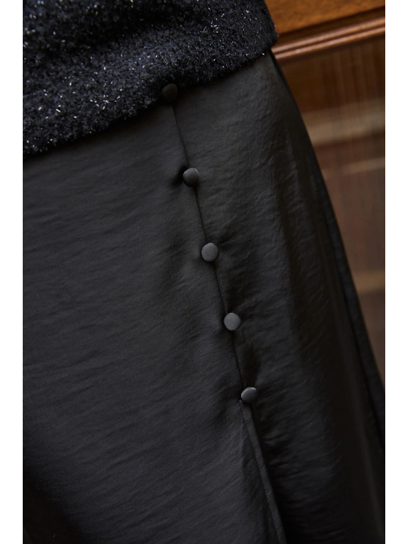 Moodo Midi sukňa čierna Moodo