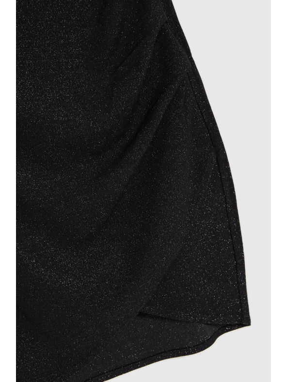 Moodo Čierna naberaná sukňa Moodo