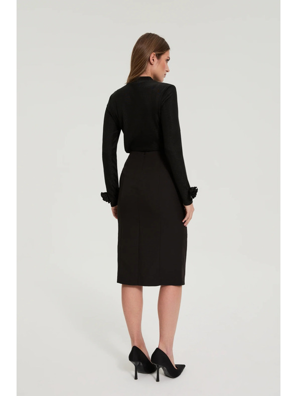 Moodo Čierna sukňa s volánikmi Moodo