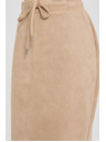 Moodo Béžová jednoduchá sukňa Moodo
