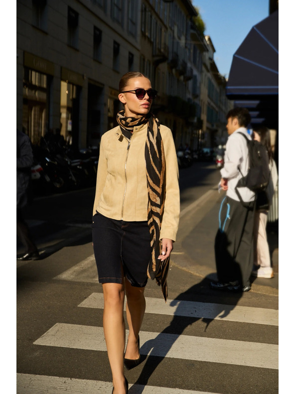 Moodo Rifľová sukňa tmavo modrá Moodo