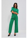 Moodo Zelené nohavice so širokými nohavicami Moodo