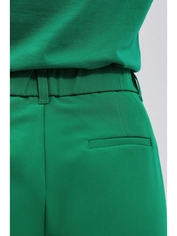 Moodo Zelené nohavice so širokými nohavicami Moodo