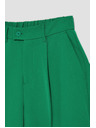 Moodo Zelené nohavice so širokými nohavicami Moodo