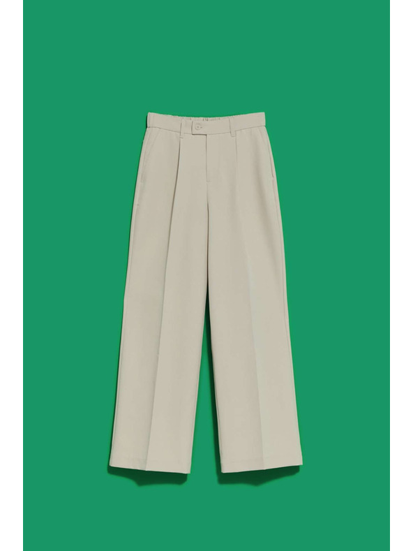 Moodo Piesková nohavice so širokými nohavicami Moodo