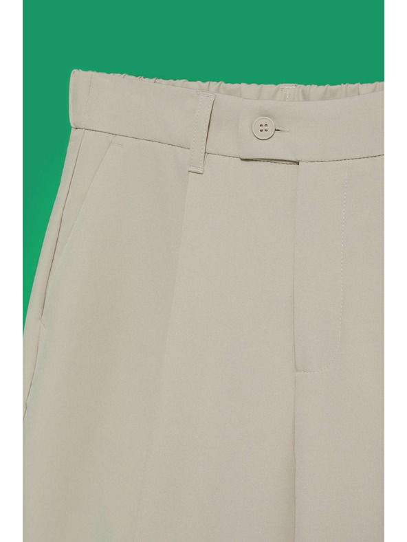 Moodo Piesková nohavice so širokými nohavicami Moodo