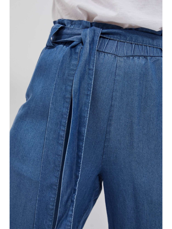 Moodo Lyocellové nohavice s rovnými nohavicami Moodo