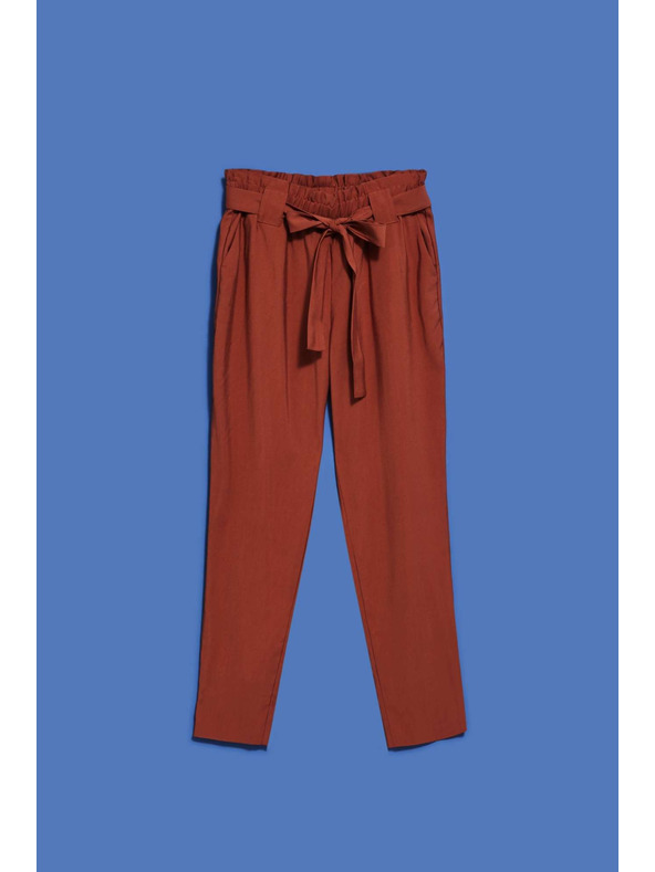 Moodo Viskózové nohavice s rovnou nohavicou Moodo