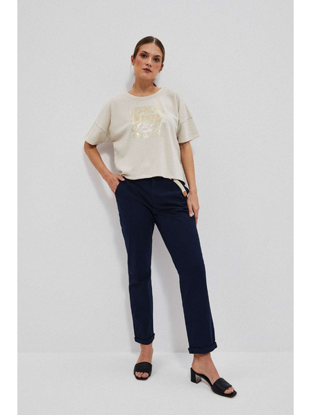 Moodo Tmavo modré chino nohavice Moodo