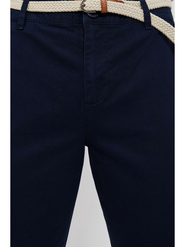 Moodo Tmavo modré chino nohavice Moodo