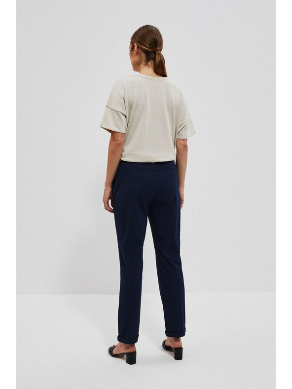 Moodo Tmavo modré chino nohavice Moodo