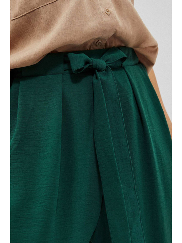 Moodo Malachitové nohavice so širokými nohavicami Moodo