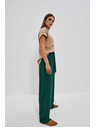 Moodo Malachitové nohavice so širokými nohavicami Moodo
