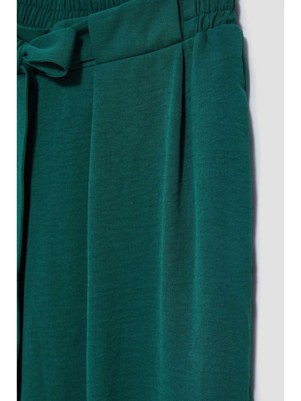 Moodo Malachitové nohavice so širokými nohavicami Moodo