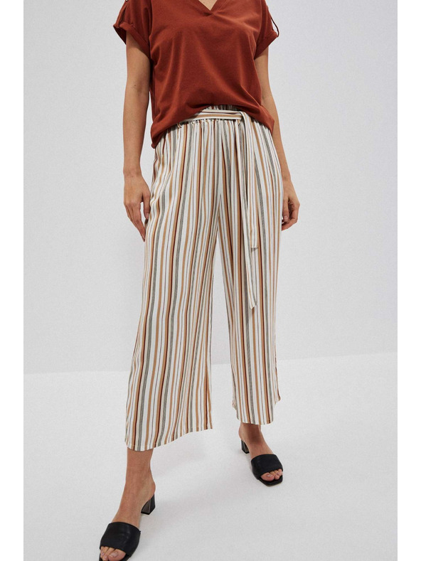 Moodo Perleťové pruhované nohavicové sukne Moodo