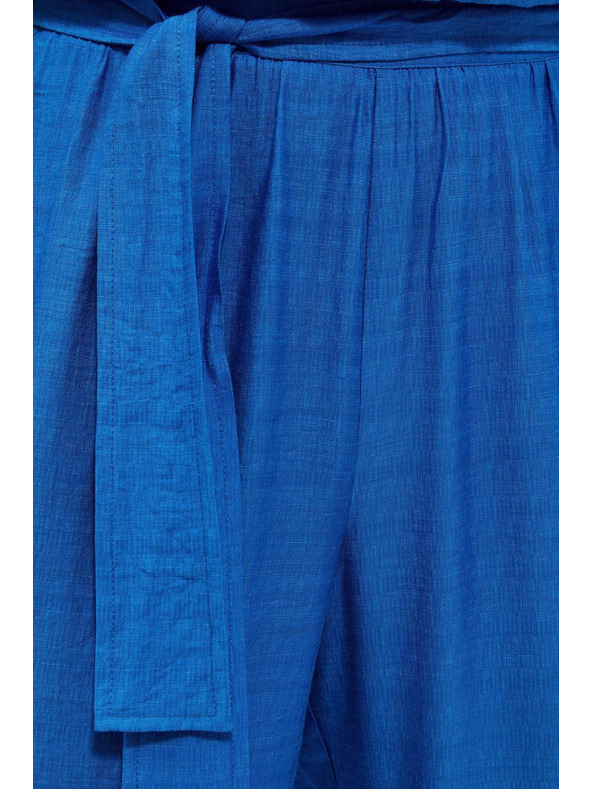 Moodo Azúrové nohavice so širokými nohavicami Moodo