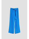 Moodo Azúrové nohavice so širokými nohavicami Moodo