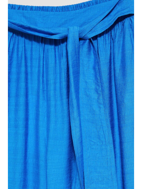 Moodo Azúrové nohavice so širokými nohavicami Moodo