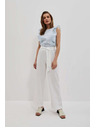 Moodo Ľanové nohavice so širokým strihom Moodo