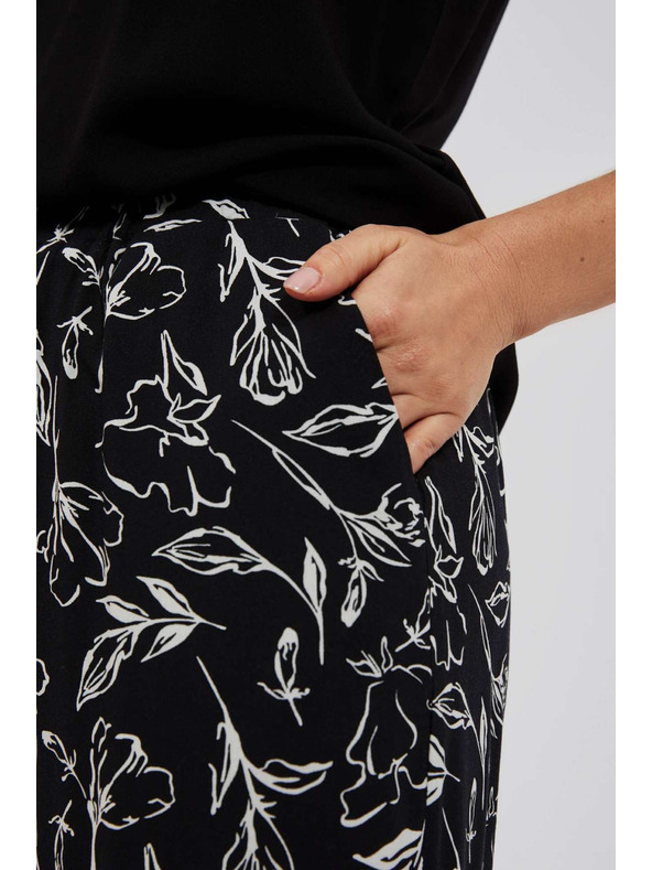 Moodo Nohavice s kvetinovým potlačou Moodo