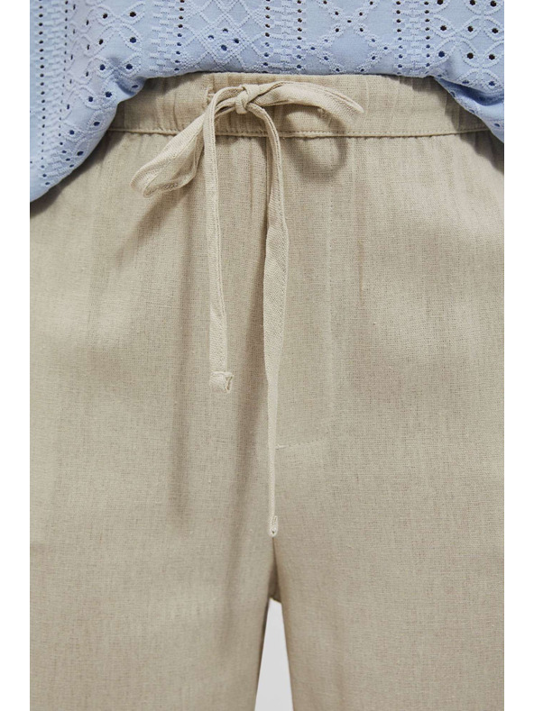 Moodo Pieskovové nohavice s rovnou nohavicou Moodo