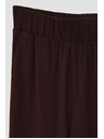 Moodo Tmavohnedé nohavicové sukne s gumou v páse Moodo