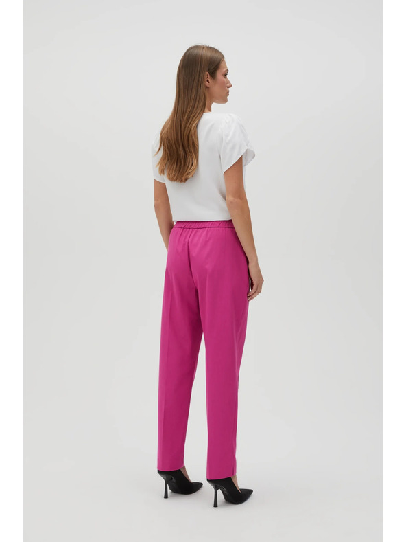 Moodo Fuchsiové nohavice s rovnými nohavicami Moodo