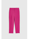 Moodo Fuchsiové nohavice s rovnými nohavicami Moodo