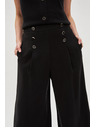 Moodo Čierne nohavicové sukne s gombíkmi Moodo