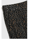 Moodo Čierne nohavice s leopardím vzorom Moodo
