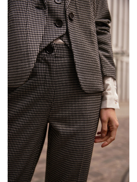 Moodo Šedé nohavice v pepito vzore Moodo