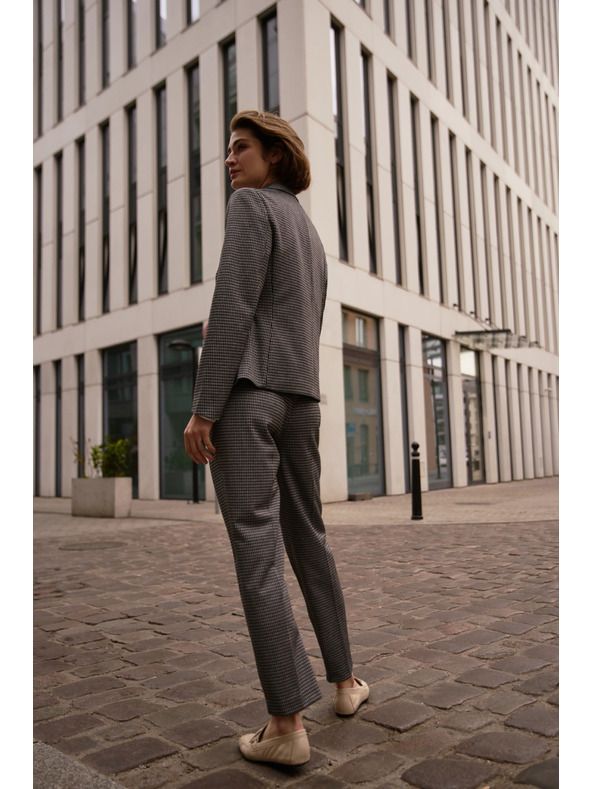 Moodo Šedé nohavice v pepito vzore Moodo