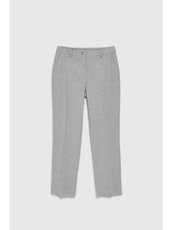 Moodo Šedé nohavice so štruktúrou Moodo