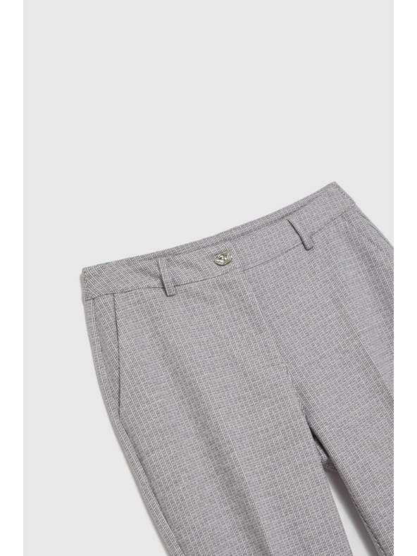 Moodo Šedé nohavice so štruktúrou Moodo