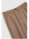 Moodo Hnedé cigaretové nohavice Moodo