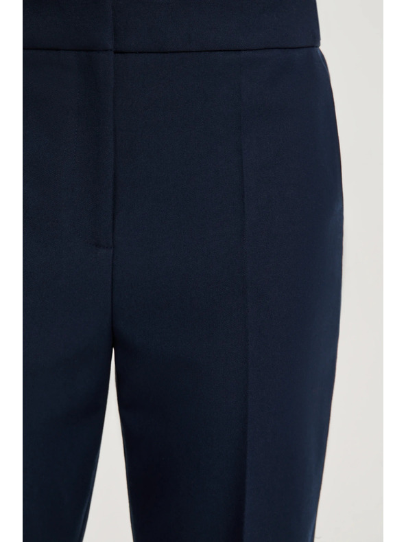 Moodo Tmavo modré nohavice s rovnými nohavicami v klase Moodo