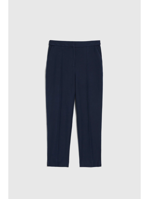 Moodo Tmavo modré nohavice s rovnými nohavicami v klase Moodo