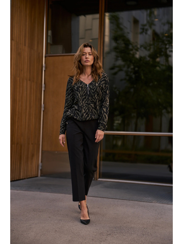 Moodo Čierne cigaretové nohavice Moodo