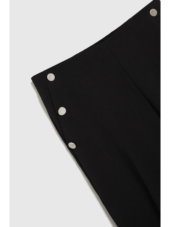 Moodo Čierne cigaretové nohavice Moodo