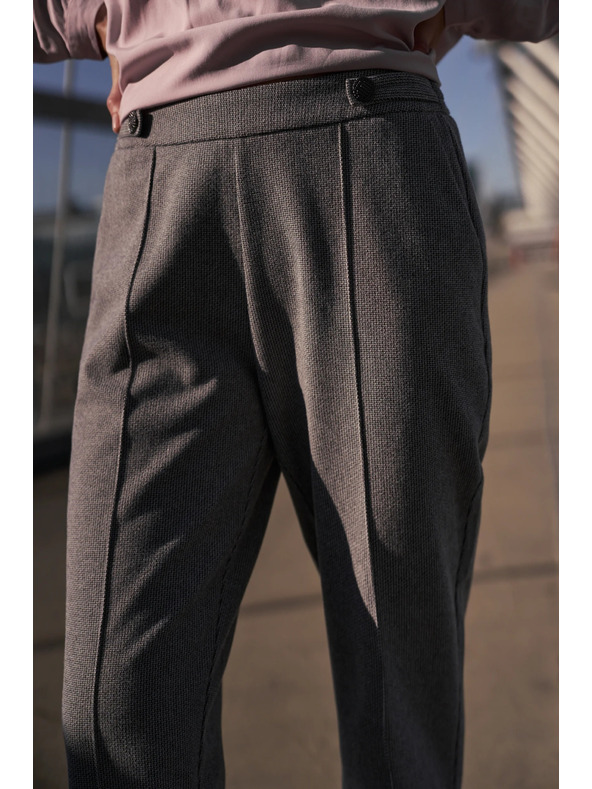 Moodo Šedé cigaretové nohavice Moodo