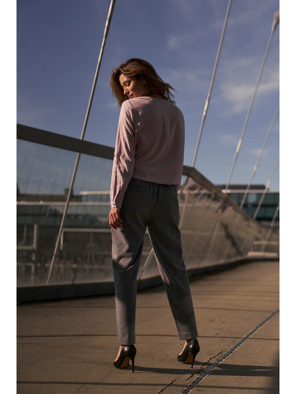 Moodo Šedé cigaretové nohavice Moodo