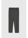 Moodo Grafitové nohavice so vzorom rybej kosti Moodo
