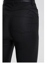 Moodo Voskované čierne nohavice Moodo